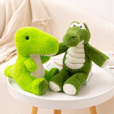 China Cushion Cute Kawaii Soft Fluffy Cuddly Stuffed Eco-friend Non-toxic  Material Dinosaur Crocodile Green Cozy Toy Gift For Children for sale