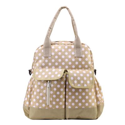 China AM-006 Striped Baby Diaper Bag Backpack, Mommy Baby Multi Function Diaper Changing Bag for sale