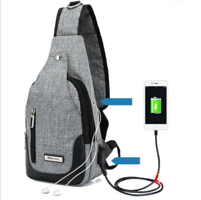 China With Multi Functional USB Fashion Design USB Charger Port Sling Bag for sale