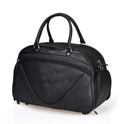 China Large Capacity Golf Travel Duffel Bag Men Travel Waterproof PU Leather Golf Bags for sale