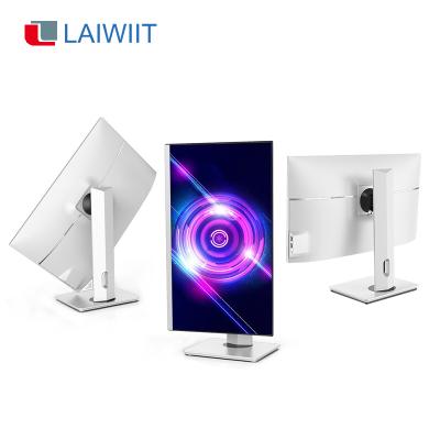 China LAIWIIT 23.8/24 inch mini speaker aio pc stand i7 8gb super slim desktop all in one pc barebone aio desktop computer for sale