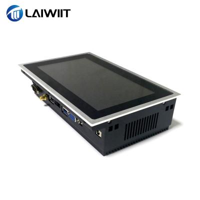 China Industrial Automation LAIWIIT 7 Inch Front Industrial Computers Industrial Automation OEM AIO Panel Recessed Touch Screen All In One PC for sale