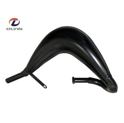 China Real steel MZ65 pipe for 80cc 100cc bicycle engine high performance pipe exhaust for sale