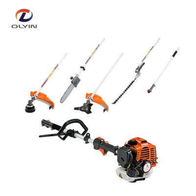 China 2-Stroke 26cc Gas Powered 4 in 1 Multi-Function Tools with Brush Cutter, Hedge Trimmer, Chainsaw for sale