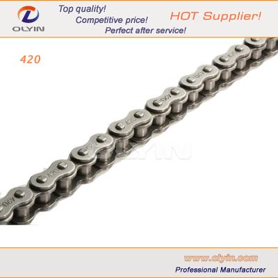 China 45Mn / 40Mn Steel Motorcycle Chain Parts 428 For 420 Motorbike Spare Parts for sale