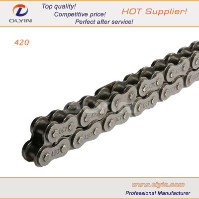 China 45Mn / 40Mn Engine Chain And Sprocket , Motorcycle Chain In Motorcycle Transmission for sale