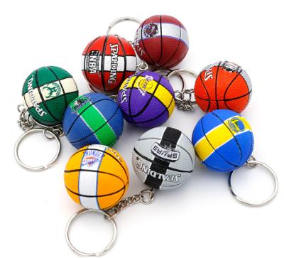 China Zhongshan Plastic Onewaycrafts 3d Custom Made Mini Rubber Basketball Keychain for sale