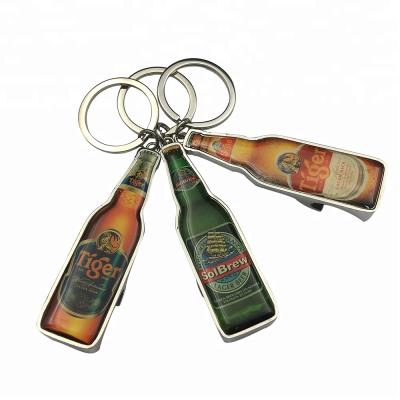 China Promotional Gifts/Souvenirs/Tourist Souvenirs Wholesale Metal Key Ring Beer Bottle Opener Fashion Customized Main Chain for sale