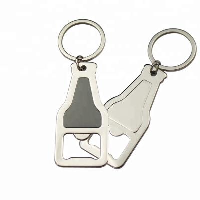 China Promotional gifts/souvenirs/tourist souvenirs iron beer bottle opener key ring metal opener key chain for promotion for sale