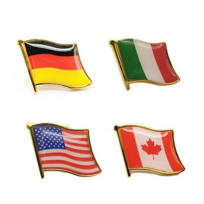 China China Zhongshan Manufacture Professional One Way Cheap Price Donut Hard Enamel USA Flag Lapel Pin for sale