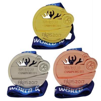 China Cheap Europe Wholesale Custom Design Your Own Empty Zinc Alloy Marathon Metal Running Gold Sports Award Medal for sale