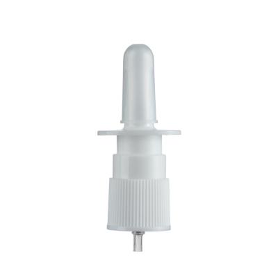 China Non-Refillable 18 mm 20 mm Nasal Sprayer Pump With Translucent Cap For Pharmaceutical Spray Pump for sale