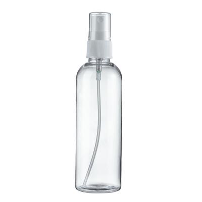 China Non Spill Empty Fine Mist PET 120 ml  Transparent Clear Plastic Spray Bottle for Medical Cosmetic Packaging for sale