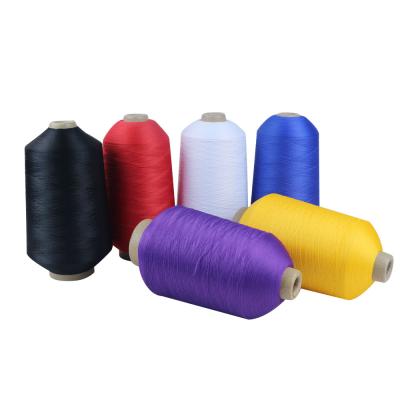 China Sustainable Dope Dyed High Stretch Polyester 70D/2 Thread Imitation Nylon Yarn For Socks for sale