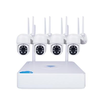 China De openlucht Draadloze Systemen 4CH WiFi NVR van de Toezichtcamera met Audiooem Te koop