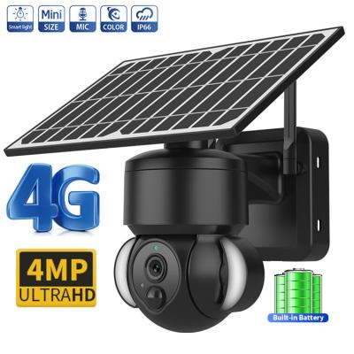 China 2K WiFi inalámbrico cámara de Ptz de 360 grados, cámara de seguridad solar con pilas en venta