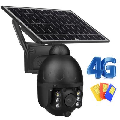 China Audio WiFi Spotlight 4G Solar Camera With AI Motion Detection for sale