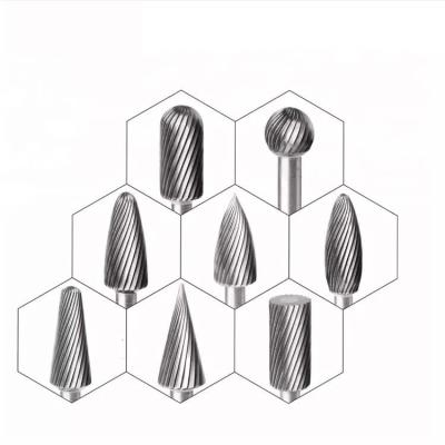 China 100% Virgin Tungsten Carbide Custom Tungsten Carbide Deburrs Rotary File With Single Coarse Cut Tooth Double Diamond Deburring Grinding Cutting Tools for sale