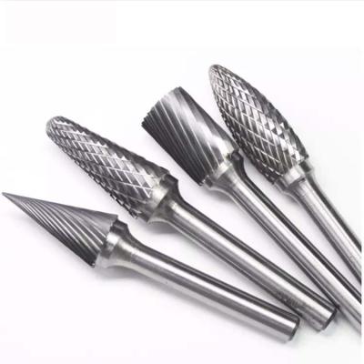 China 100% Virgin Tungsten Carbide 1/4 Shank Carving Cutting Drilling Grinding Polish Tools 6mm Tungsten Carbide Double Cut Burrs for sale