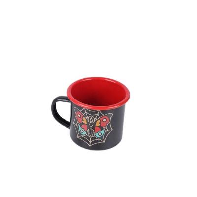 China Hot Sale Factory Wholesale Price Disposable Custom Color Butterfly Printing Ceramic Mug for sale