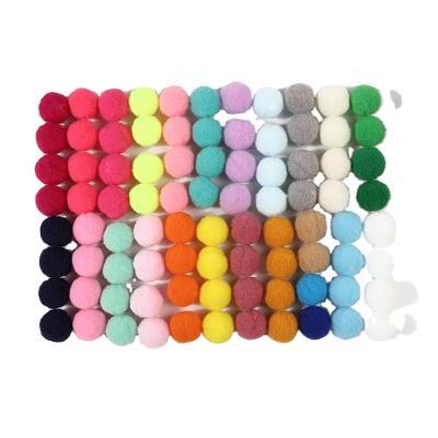 China DIY Toy Set Colorful Polyester Educational Dressing Accessories DIY Pom Pom Decoration For Various Occasions for sale