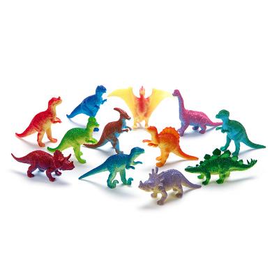 China Educational DIY Toy Set 12 PCS Mini Dinosaur Toy Set for Dino Party Assorted Plastic Figure for sale