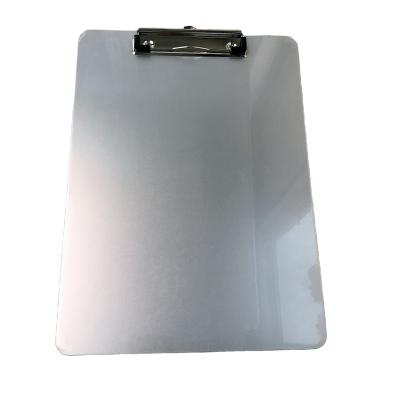 China Note Clipboard Aluminum With Flat Metal Black Office Stationery Clip Aluminum Clip Board for sale