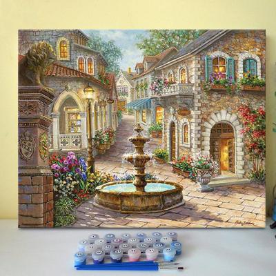 China Hot Selling DIY Canvas Painting Modern Painting Set Painting For Wall Decorations By Numbers for sale