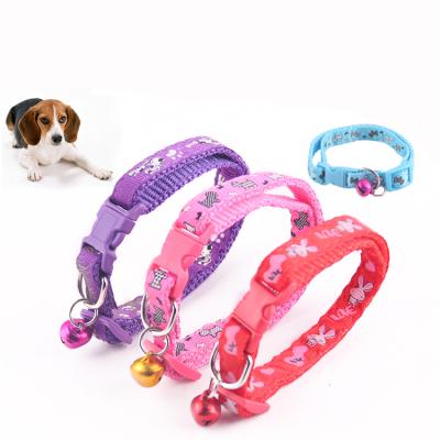 China DETACHED Pet Supplies Bell Pet Collar Wholesale Nylon Pulp Cloth Neck for sale