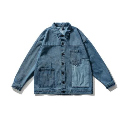 China Spring Breathable Autumn Winter Wear Denim Jacket For Men Custom Jeans Quilting Color Jacket for sale