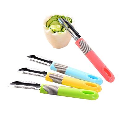 China Best Selling Multifunctional Viable Kitchen Stainless Steel Fruit and Vegetable Plastic Peeler for sale