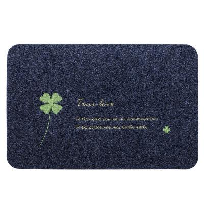 China Washable Household Four-sheet Lawn Mat Bathroom Kitchen Printing Non-slip Mat for sale