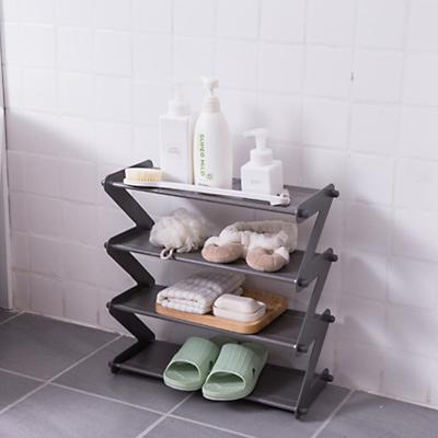 China Simple Minimalist Nonwoven Home Stainless Steel Assembly Storage Shoe Rack for sale