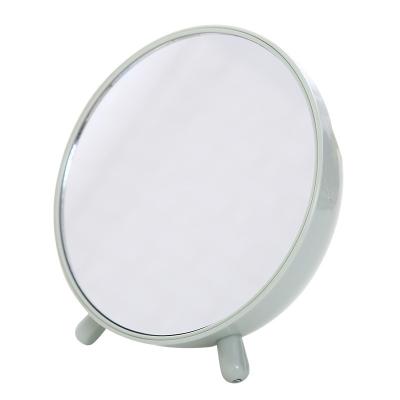 China Modern Creative Plastic Desktop Cosmetic Mirror Makeup Storage Storage Dormitory Mirror Female for sale