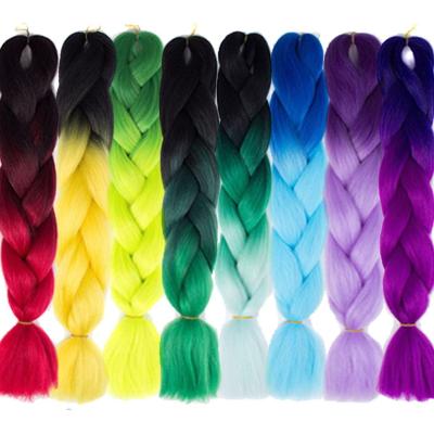 China Wholesale Synthetic Colored Synthetic Hair Extension Hair Braiding Wigs For Women for sale