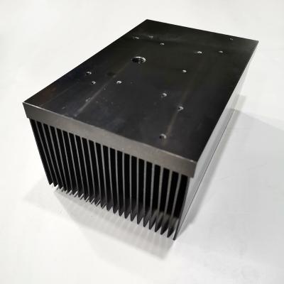 China Aluminum Radiator Radiator 120(W)*80(H)*187(L)mm With Black Anodized Surface for sale