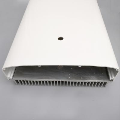 China Aluminum heat sink radiator for photovoltaic inverter connected to a grid 404(W)*54(H)*610(L) mm; Radiator extrusion for sale