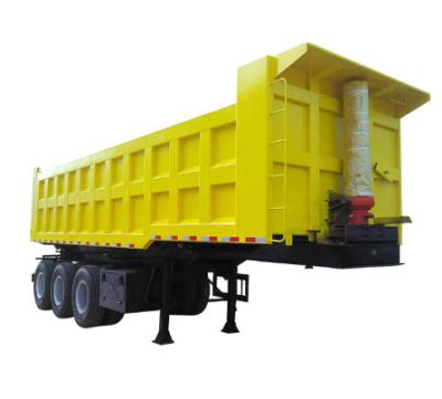 China Low Price High Quality Tri Axle Truck Trailer 3 Axle 60 Ton Used Rear Dump Trailer for sale