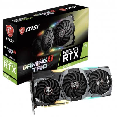 China Workstation MSI NVIDIA GeForce RTX 2080 Ti GAME X TRIO Graphics Card with 11GB GDDR6 352 Bit SLI-Ready Memory Interface Support NVLink for sale