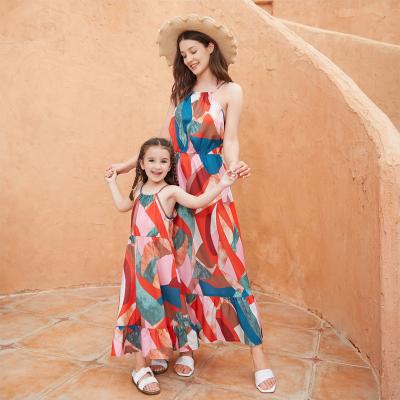 China Manufacturer Wholesale Mommy &me Dress Mom Daughter Dress Mother Daughter QUICK DRY Dress for sale