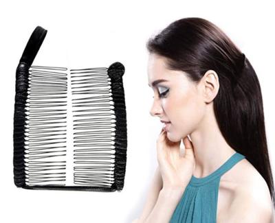 China Fashion 20/30/40 Teeth Metal Barrettes Tools Stretch Magic Banana Hair Clip Comb For Women for sale