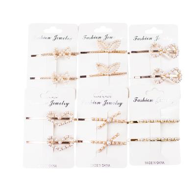 China Beautiful New Fashion Metal Vitality Hair Simple Soft Cute Pearl Clips Hairpins For Girls for sale