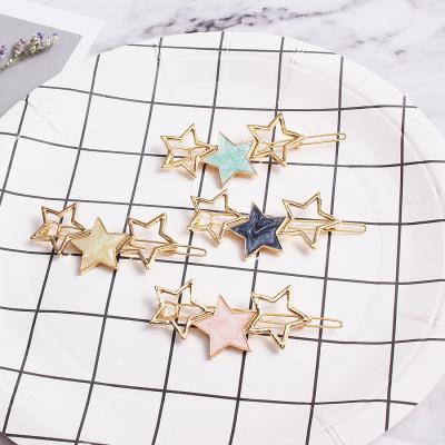 China Creative Decorated Geometric Soft Hairpins Fashion Alloy Hair Accessories For Ladies for sale