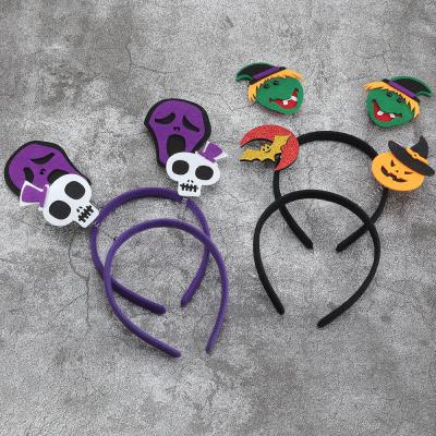 China Fashion Halloween Hair Band Costume Party Show Pumpkin Witch Headband Decorations Gifts For Kids for sale