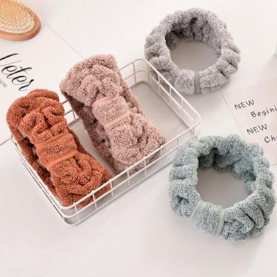 China Wholesale Cute Plush Cartoon Household Fashion Bamboo Fiber Hair Band Border Face Hair Band for sale