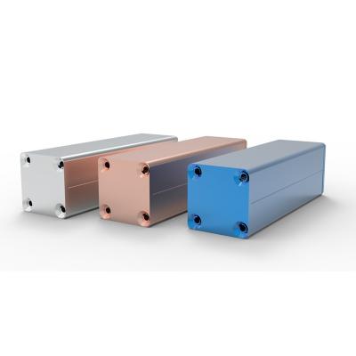 China Small box 25*25-80 mm Gsm electrical aluminum casing modem casing extrusion profile parts aluminum enclosure with for sale