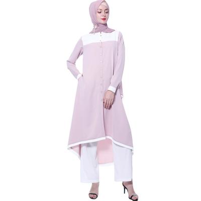 China Polyester Muslim Woman Set Ramadan Eid Abaya Dubai Turkey Muslim Dress Islam Clothing Abayas For Women Vestidos Long Dress for sale