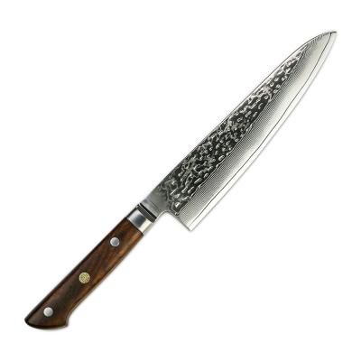 China Hot Selling 8 Inch Durable Damascus Steel AUS-10 Core 67 Layers Kitchen Knife Kiritsuke Knife Chef for sale