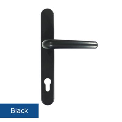 China 243mm Long High Quality Modern Backplate Zamak Door Lever Handle For Office Building for sale