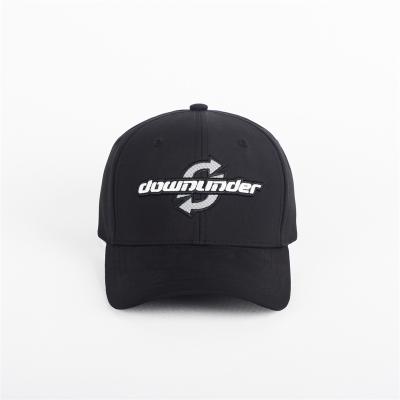 China JOINT hot sale black twill cotton 3D letter pattern baseball hats 6 panel sports style hats for sale